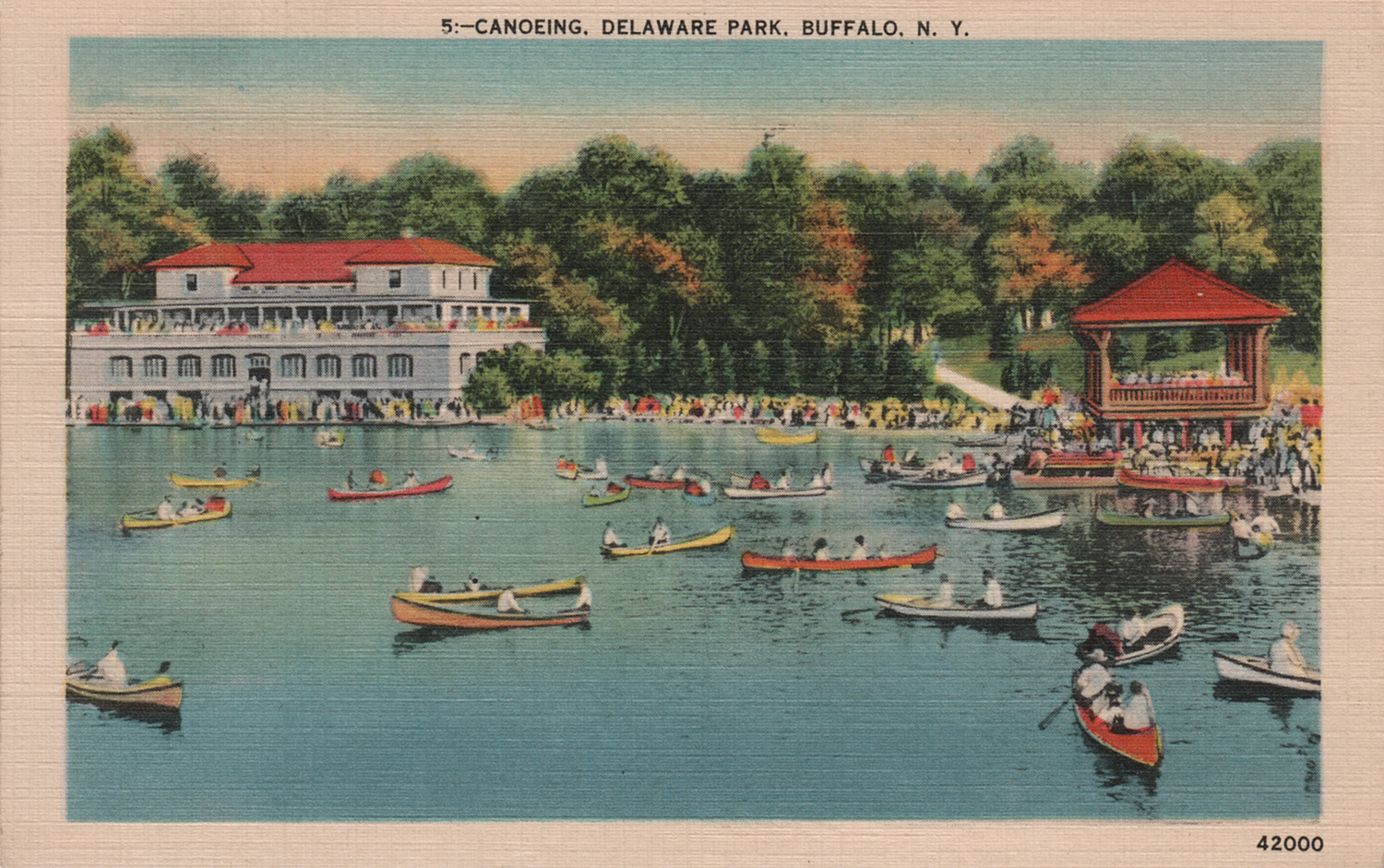 Canoeing Delaware Park Wooden Canoe Museum